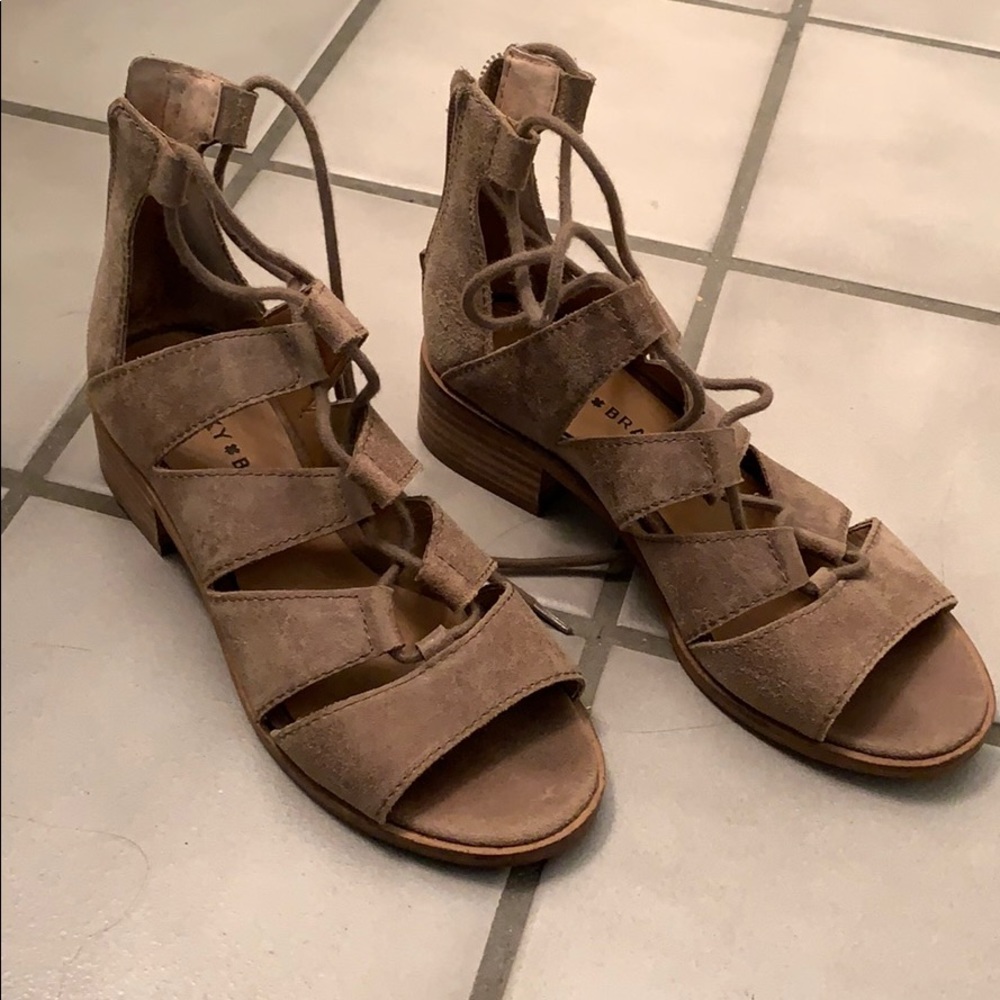 Lucky brand lace up sandals